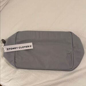 Stoney Clover Lane SCL Gray Large Pouch Black hardware